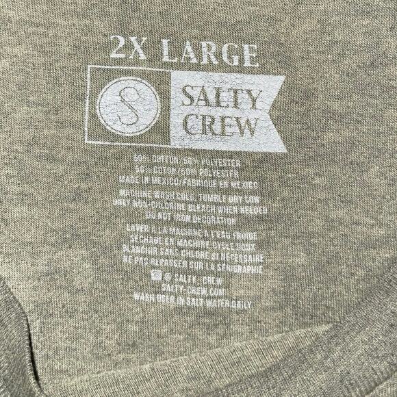 Salty Crew Mens Chasing Tail Heathers Shirt Size 2XL Fishing Boating - Picture 4 of 4